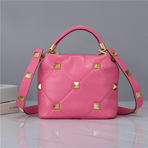 High Quality Luxury Valentino Roma Stud Handle Bag – Style 03843 alternate view