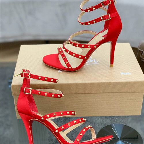 High Quality Luxury Christian Louboutin Cl Studded High Heel Sandals product detail