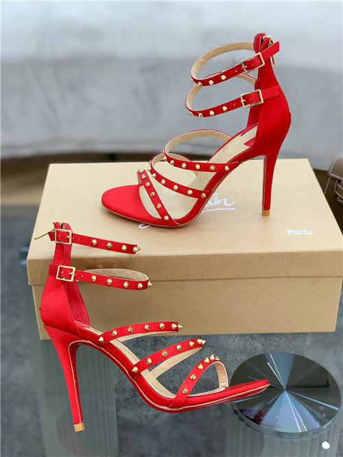High Quality Luxury Christian Louboutin Cl Studded High Heel Sandals product detail