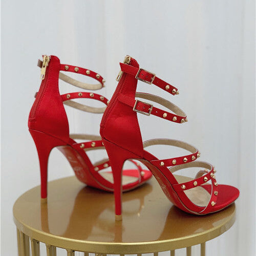 High Quality Luxury Christian Louboutin Cl Studded High Heel Sandals product detail