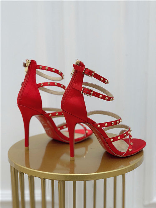 High Quality Luxury Christian Louboutin Cl Studded High Heel Sandals product detail