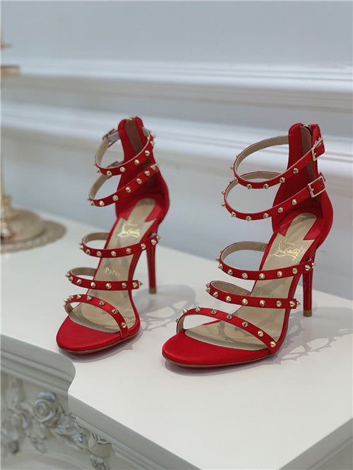 High Quality Luxury Christian Louboutin Cl Studded High Heel Sandals