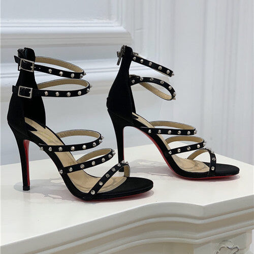 High Quality Luxury Christian Louboutin Cl Studded Heel Sandals