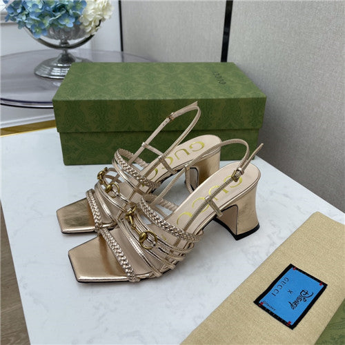 High Quality Luxury Gucci Braided Strap Sandals alternate view