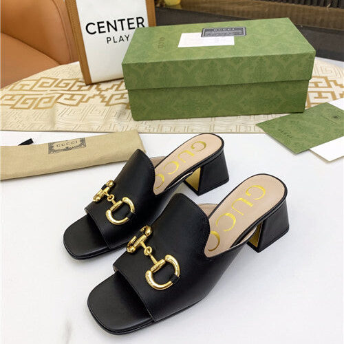 High Quality Luxury Gucci High Heel Slippers – Style 60755 alternate view