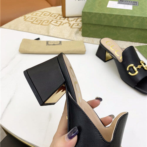 High Quality Luxury Gucci High Heel Slippers – Style 60755 product detail