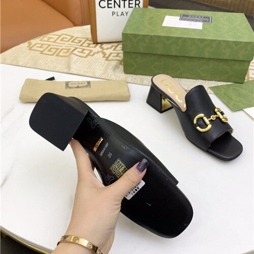 High Quality Luxury Gucci High Heel Slippers – Style 60755 product detail