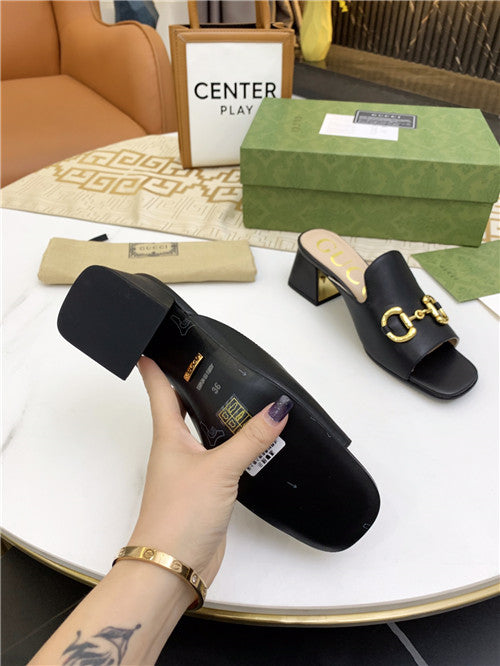 High Quality Luxury Gucci High Heel Slippers – Style 60755 product detail