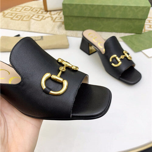 High Quality Luxury Gucci High Heel Slippers – Style 60755 product detail