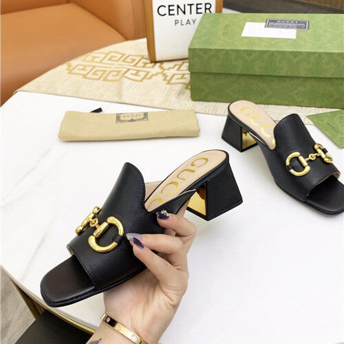High Quality Luxury Gucci High Heel Slippers – Style 60755 product detail