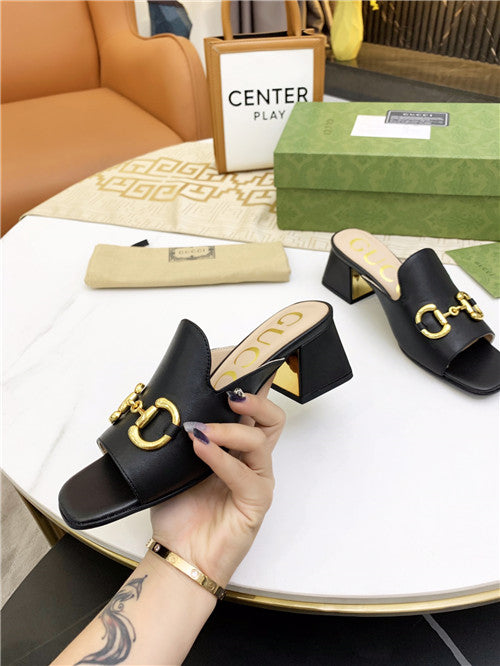 High Quality Luxury Gucci High Heel Slippers – Style 60755 product detail