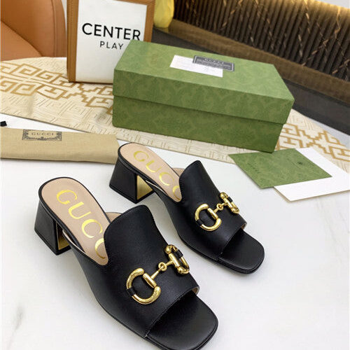 High Quality Luxury Gucci High Heel Slippers – Style 60755