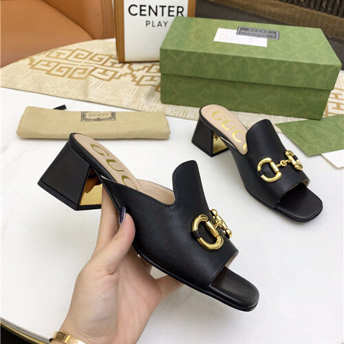 High Quality Luxury Gucci High Heel Slippers – Style 60755 product detail