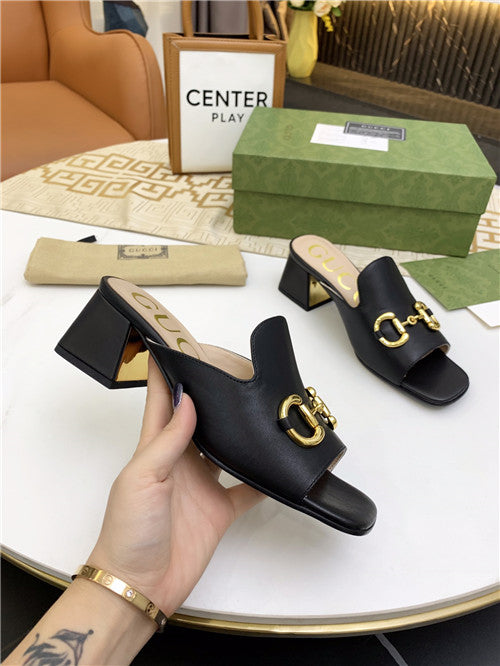 High Quality Luxury Gucci High Heel Slippers – Style 60755 product detail