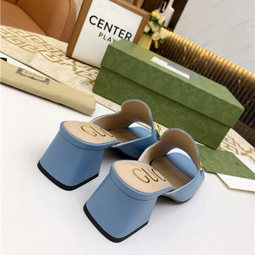 High Quality Luxury Gucci High Heel Slippers – Style 27987 product detail