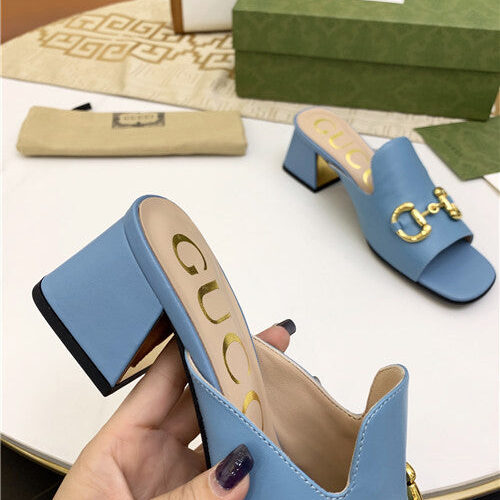 High Quality Luxury Gucci High Heel Slippers – Style 27987 product detail