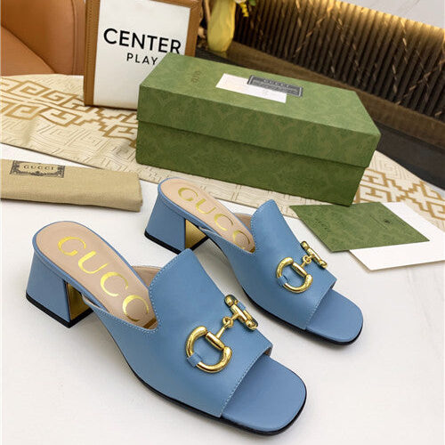 High Quality Luxury Gucci High Heel Slippers – Style 27987