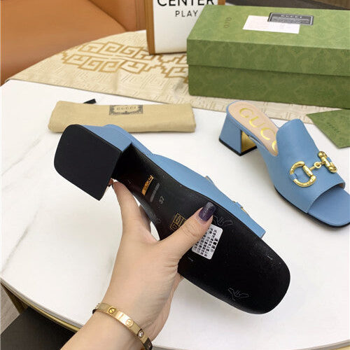 High Quality Luxury Gucci High Heel Slippers – Style 27987 product detail