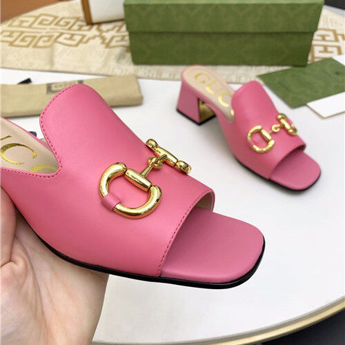 High Quality Luxury Gucci High Heel Slippers – Style 96915 product detail