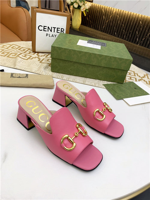 High Quality Luxury Gucci High Heel Slippers – Style 96915