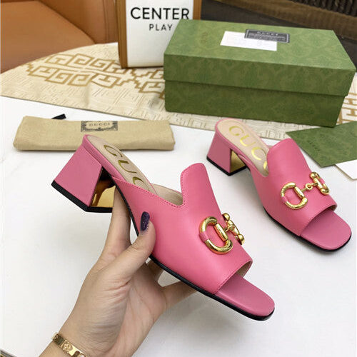 High Quality Luxury Gucci High Heel Slippers – Style 96915 product detail
