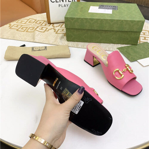 High Quality Luxury Gucci High Heel Slippers – Style 96915 product detail