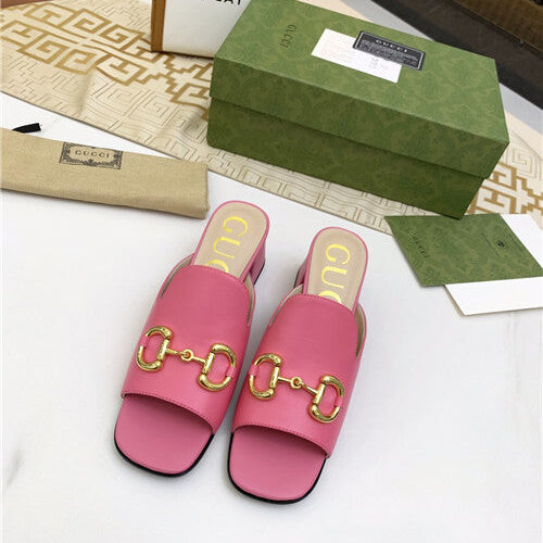High Quality Luxury Gucci High Heel Slippers – Style 96915 product detail