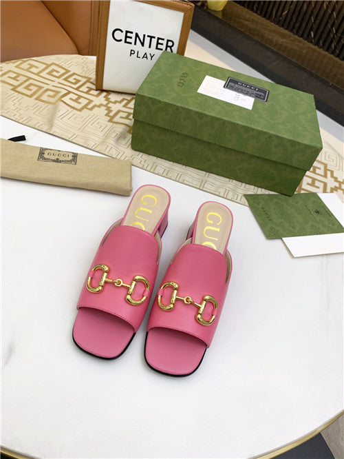 High Quality Luxury Gucci High Heel Slippers – Style 96915 product detail