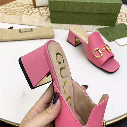High Quality Luxury Gucci High Heel Slippers – Style 96915 product detail