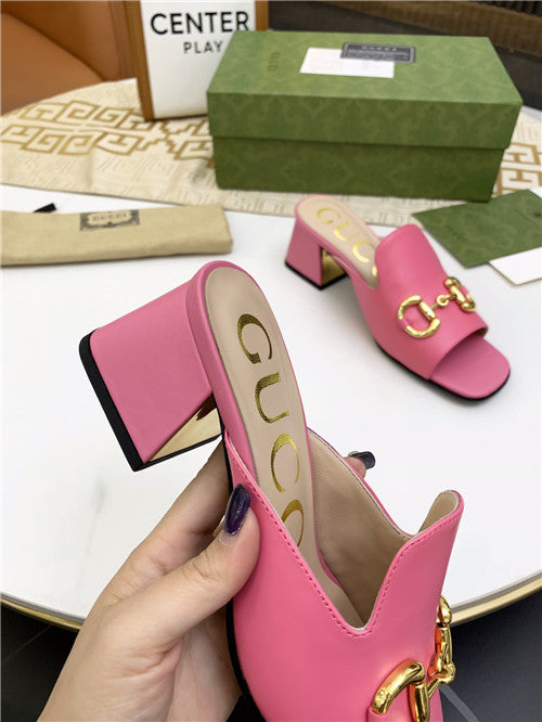 High Quality Luxury Gucci High Heel Slippers – Style 96915 product detail
