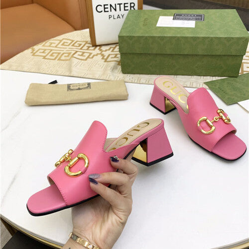 High Quality Luxury Gucci High Heel Slippers – Style 96915 product detail