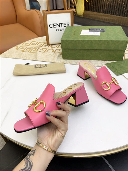High Quality Luxury Gucci High Heel Slippers – Style 96915 product detail
