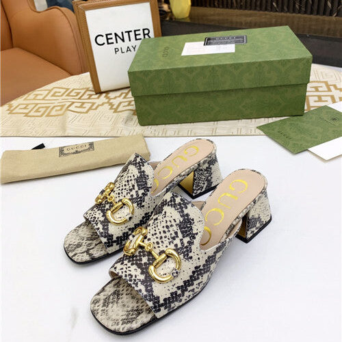 High Quality Luxury Gucci High Heel Slippers alternate view