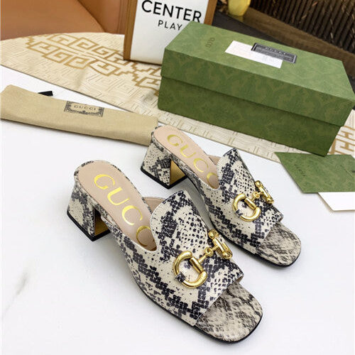 High Quality Luxury Gucci High Heel Slippers