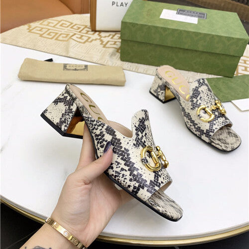 High Quality Luxury Gucci High Heel Slippers product detail