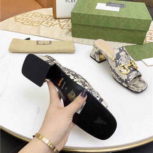 High Quality Luxury Gucci High Heel Slippers product detail