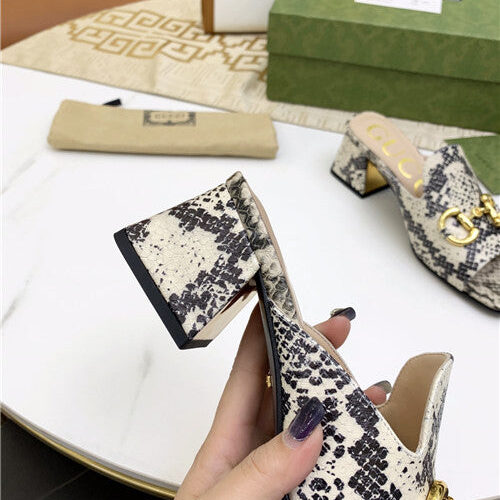 High Quality Luxury Gucci High Heel Slippers product detail