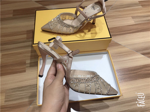 High Quality Luxury Fendi High Heel Sandals – Style 48883 alternate view