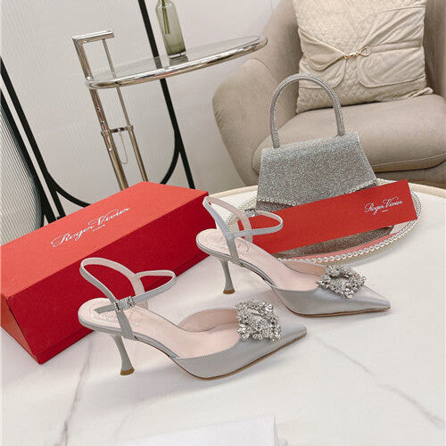 High Quality Luxury Roger Vivier High Heel Sandals