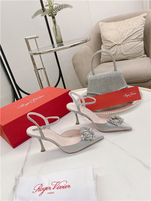 High Quality Luxury Roger Vivier High Heel Sandals