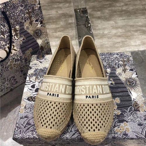 High Quality Luxury Dior Logo Embroidery Hollow Shoes – Style 02374 alternate view