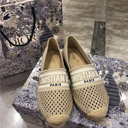 High Quality Luxury Dior Logo Embroidery Hollow Shoes – Style 02374 product detail