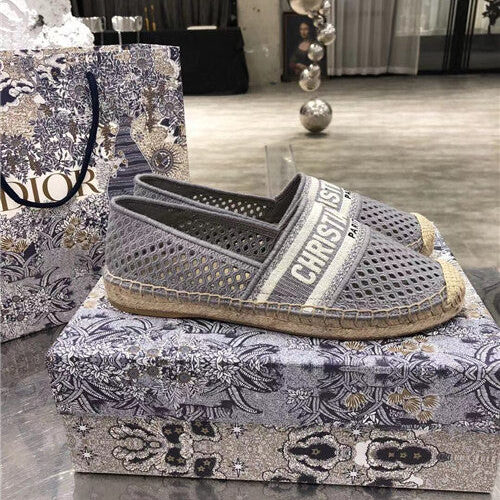High Quality Luxury Dior Logo Embroidery Hollow Shoes alternate view