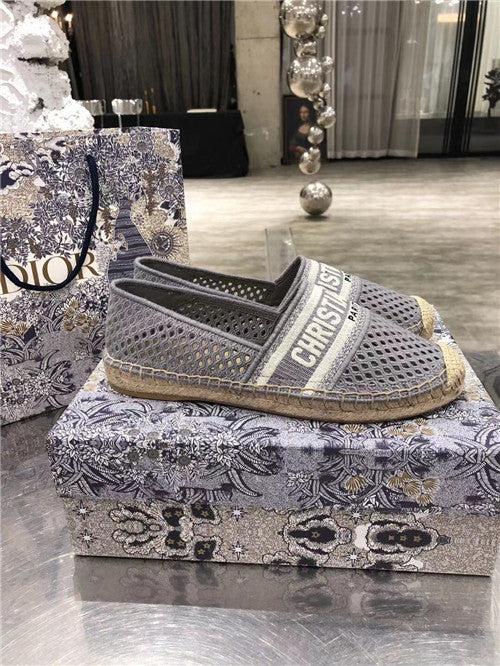 High Quality Luxury Dior Logo Embroidery Hollow Shoes product detail