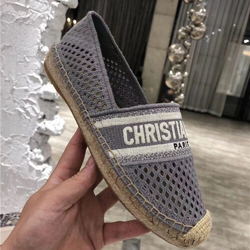 High Quality Luxury Dior Logo Embroidery Hollow Shoes product detail