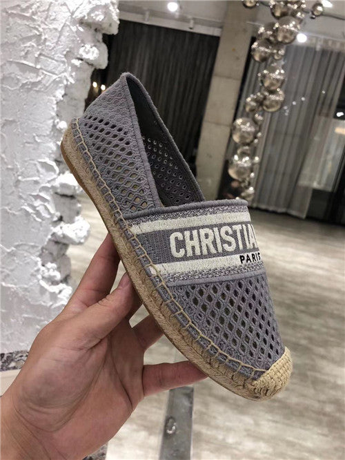 High Quality Luxury Dior Logo Embroidery Hollow Shoes product detail