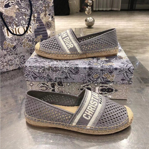 High Quality Luxury Dior Logo Embroidery Hollow Shoes product detail