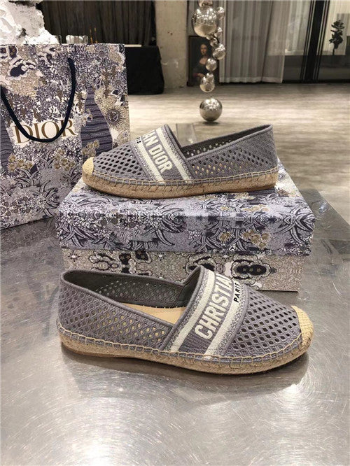 High Quality Luxury Dior Logo Embroidery Hollow Shoes product detail