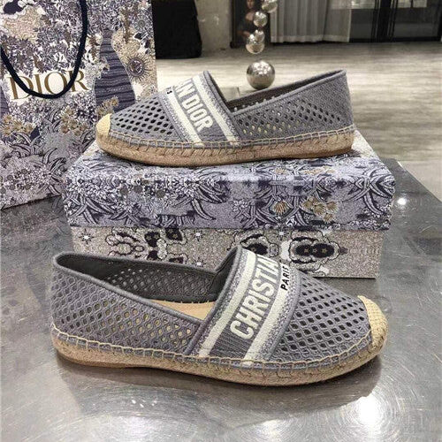 High Quality Luxury Dior Logo Embroidery Hollow Shoes product detail