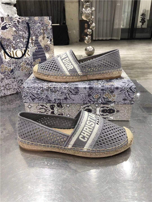 High Quality Luxury Dior Logo Embroidery Hollow Shoes product detail
